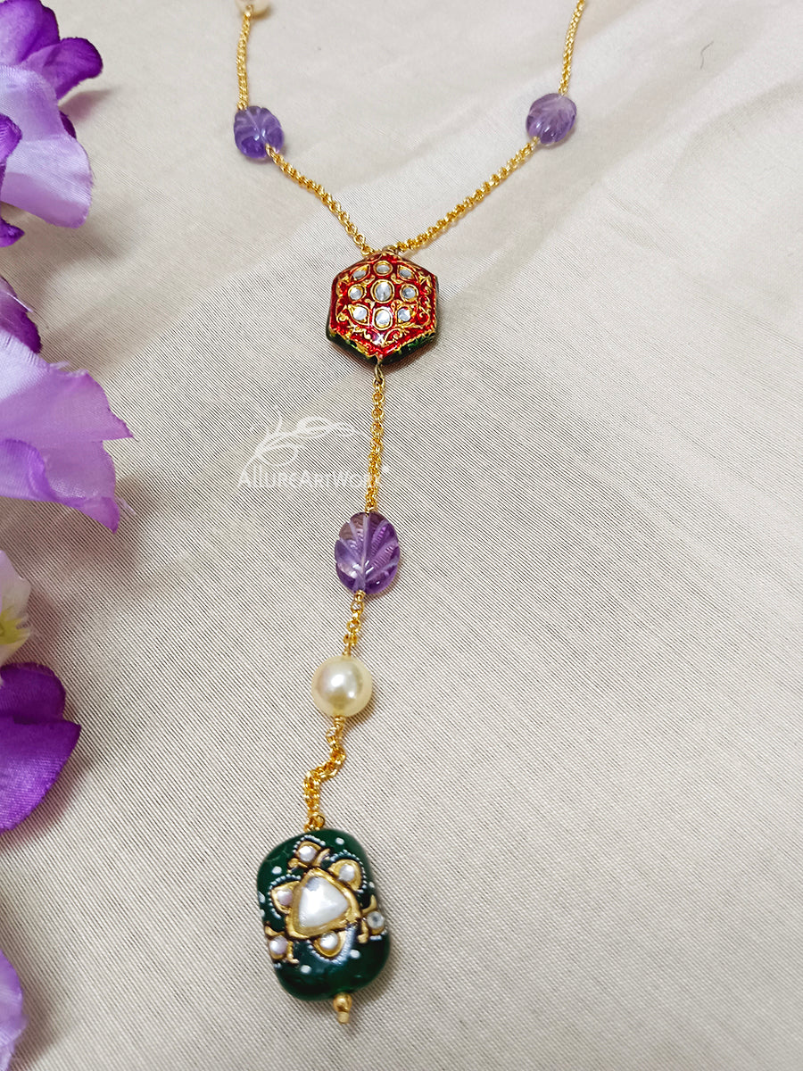 Amethyst Aventurine Neckpiece